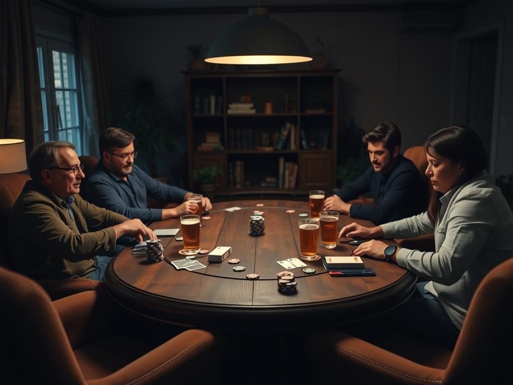 jocuri de poker, seara amuzanta acasa