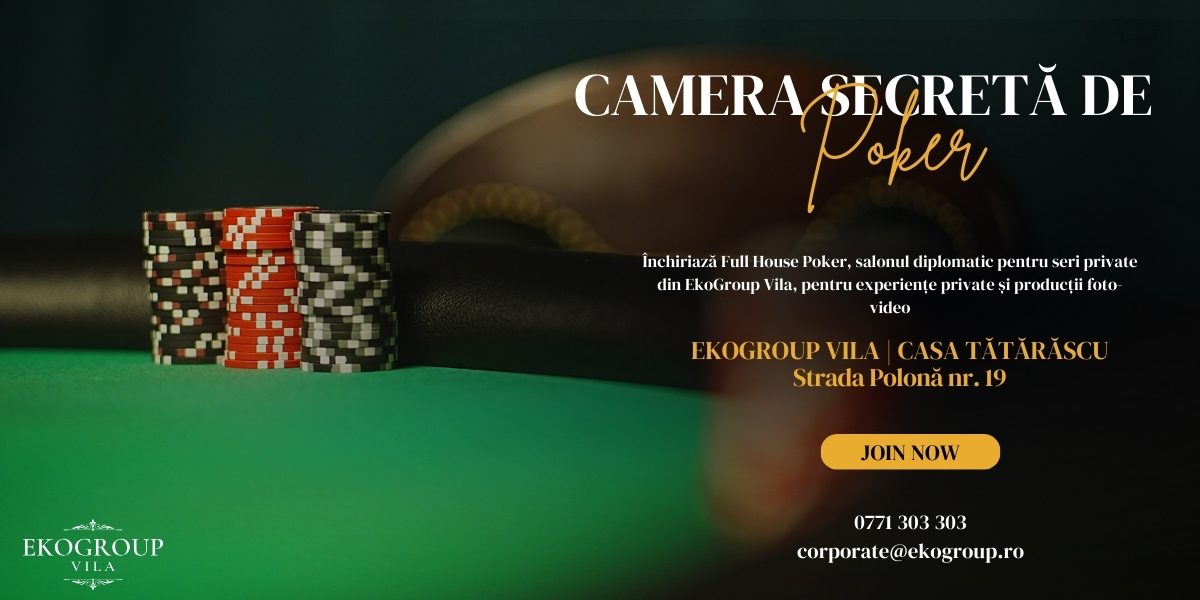 Full House Poker – Sanctuarul Secret al Eleganței Interbelice pentru Evenimente Private și Producții Exclusiviste